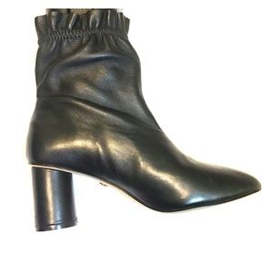 Nanette Lepore Glory Ruffled ankle leather boots 7